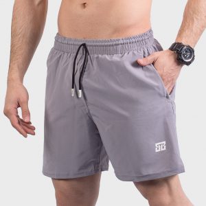 شلوارک ورزشی مردانه رنگ طوسی